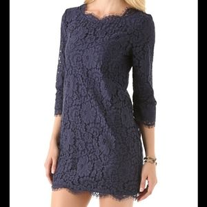 Joie "Portia" lace dress w/ long sleeves